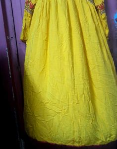 Yellow Embroidered Dress