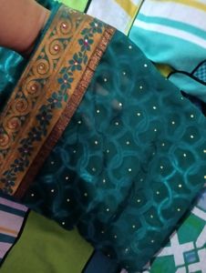 Elegant Green Saree