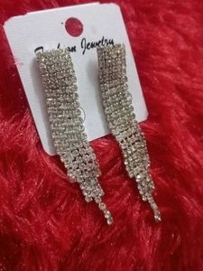 Pearl &amp; Red Tulip Stud Earrings