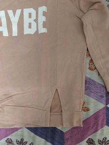 Peach Oversized Sweatshirt