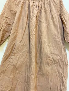 cute loose fit brown dress
