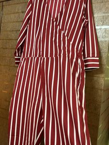 Red Stripe Jumpsuit