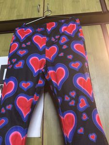 Heart Print Bootcut Pant