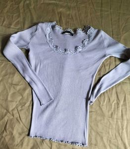 Lavender Ribbed Top