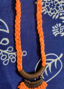 New Radiant Orange Thread Work Jewelry