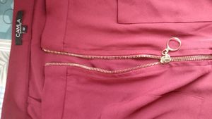 Stylish Maroon Midi Skirt