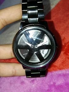 CEL Black Spin wheel Watch