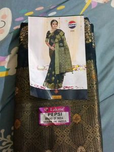 Elegant Black & Gold Saree