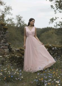 Elegant Pink Maxi Dress