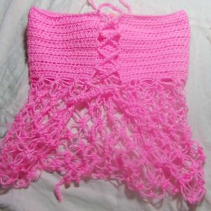 Crochet Flower Crop Top