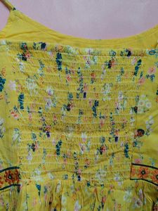 Yellow Floral Cami Top