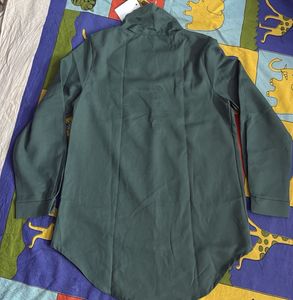 Green Button-Down Top