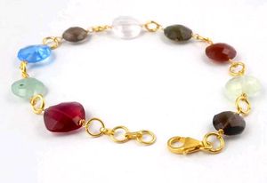 Multi Colour Gemstone Bracelet
