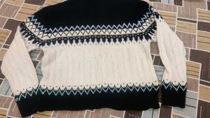 Patterned Knit Sweater