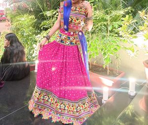 Colorful Embroidered Lehenga Choli Set
