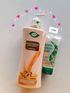 Khadi India Body Lotion + Aloe Vera Gel