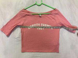 Forever 21 Baby Pink Cropped Top Bust 32