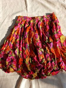 Floral Print Skirt