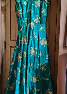 Emerald Green Anarkali Dress