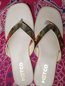 METCO Beige Flip Flops