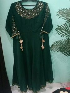 A-Line Kurti With Work