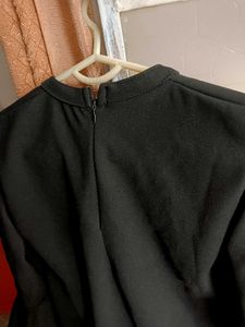 Black Cutout Sleeve Top