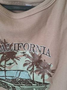Brown Crop Top