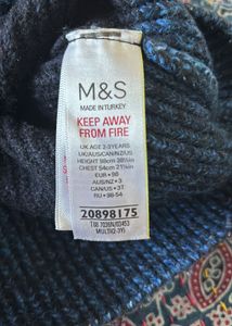 M&amp;S Kids Striped Knit Sweater