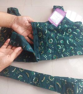 Libas Green lehenga choli/ready to wear saree