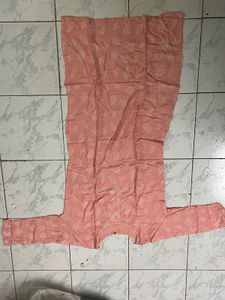 Peach Floral Print Kurta