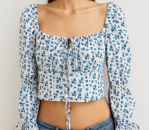 Floral Print Crop Top