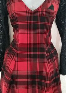 Red Plaid Dress