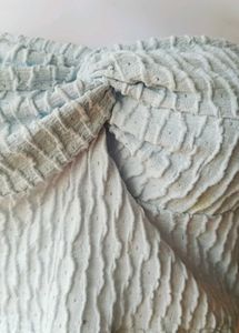 Light Blue Twist Front Tube Top