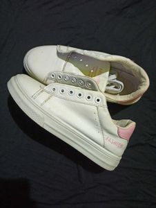 White casual shoe.