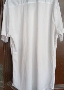 ✨️Elegant white polyester shirt with playful panda