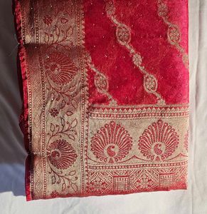 Elegant PINK ROSE Sare