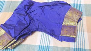 Violet Pattu Saree With Blouse