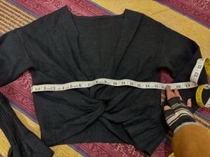 Twist Front Knit Top