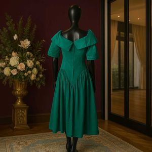 Vintage Emerald Green Dress