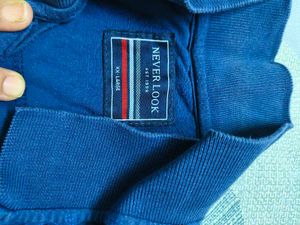 Never Look Cotton Collar T Shirt For Men In L 40