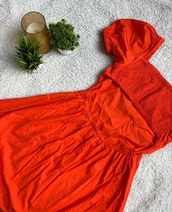 Chic coral Mini Dress