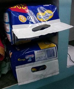 2 Packs Of 38 Mamypoko&#39;s Pants With 3 Diapers Free