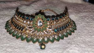 Emerald &amp; Sapphire Bridal Choker