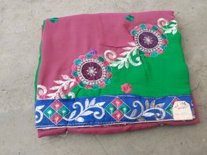 Embroidered Saree. Offer Price