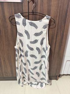 Feather Print Dress