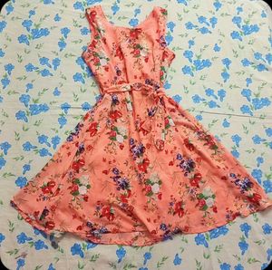 Floral Print Fit & Flare Dress