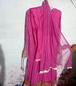 Pink Latest Gown Frock