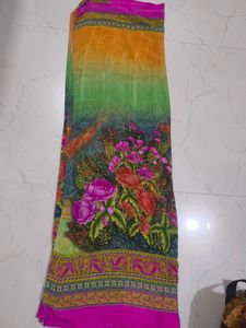 Floral Print Saree