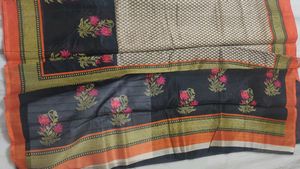 Art Silk Saree With Blouse 6 Meters