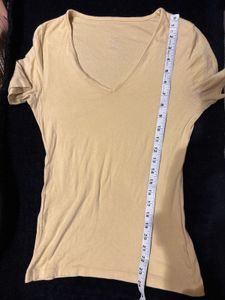 Yellow V-Neck T-Shirt